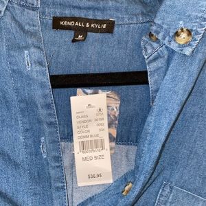 Demin Blue NEVER WORN (with tags) Crop Top